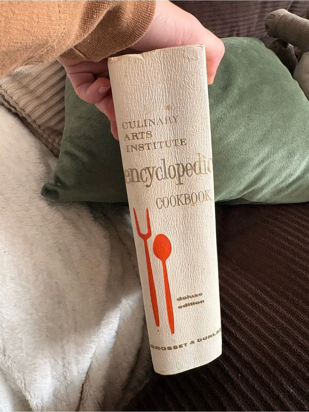 Encyclopedic Cookbook by Culinary Arts Institute— 1976 White with Orange Accents